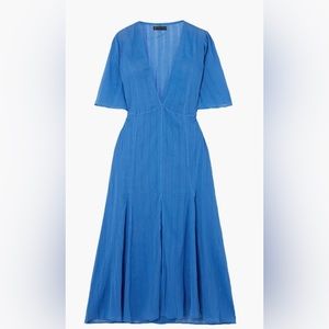 Vix Paula Hermanny Malia Cotton-Jacquard Midi Dress Beach Coverup